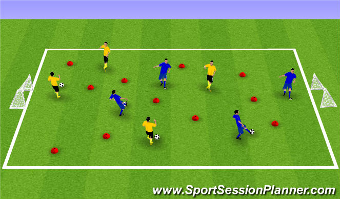 Football/Soccer Session Plan Drill (Colour): Animation 2