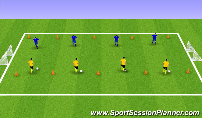 Football/Soccer Session Plan Drill (Colour): Screen 3