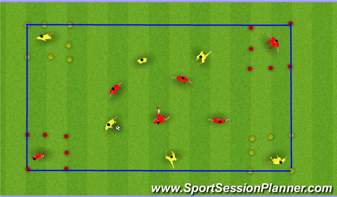 Football/Soccer Session Plan Drill (Colour): Animation 1