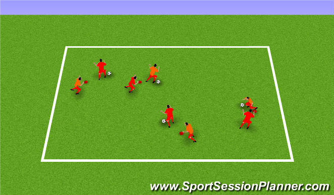 Football/Soccer Session Plan Drill (Colour): Warm Up/ Phys Lit