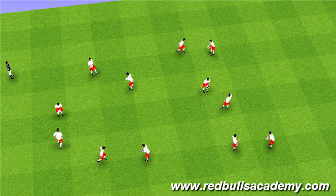 Football/Soccer Session Plan Drill (Colour): RDS Juggling WU