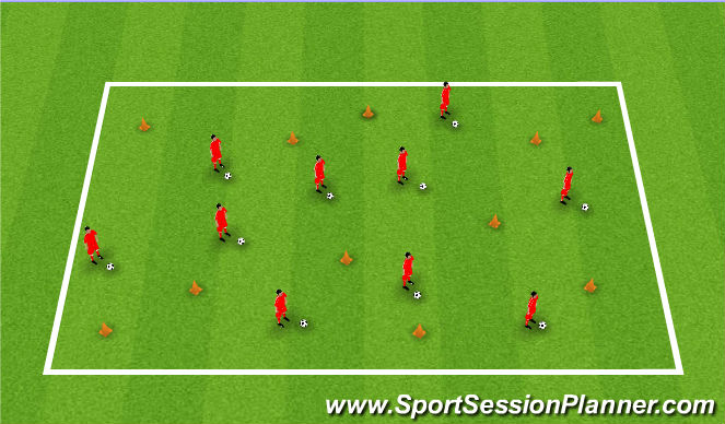 Football/Soccer Session Plan Drill (Colour): Screen 2