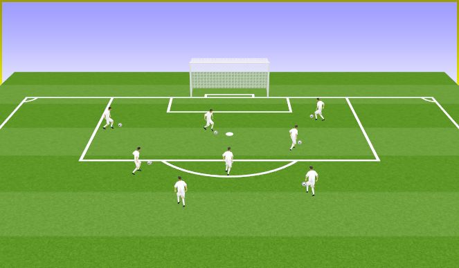 Football/Soccer Session Plan Drill (Colour): Warm up