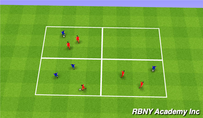 Football/Soccer Session Plan Drill (Colour): Main activity