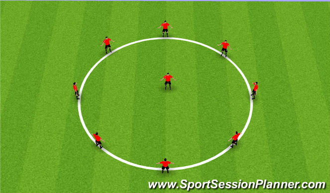 Football/Soccer Session Plan Drill (Colour): Pre Warm Up