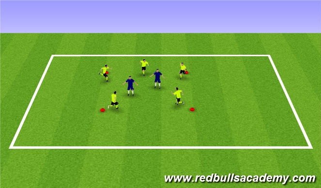Football/Soccer Session Plan Drill (Colour): Warm Up