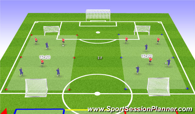 Football/Soccer Session Plan Drill (Colour): SSG's