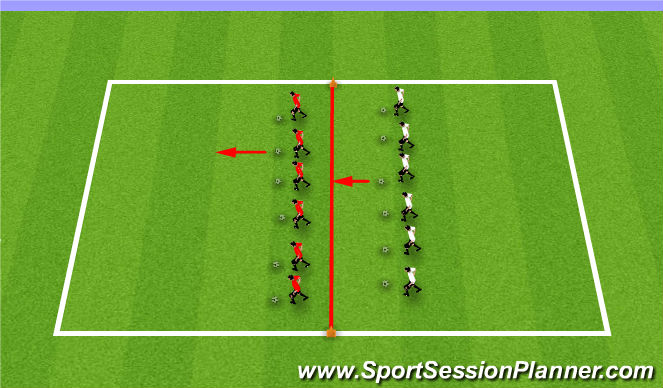 Football/Soccer Session Plan Drill (Colour): Main Theme