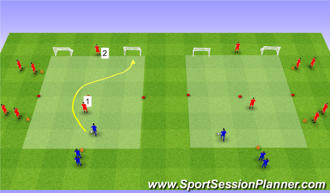 Football/Soccer Session Plan Drill (Colour): Screen 1
