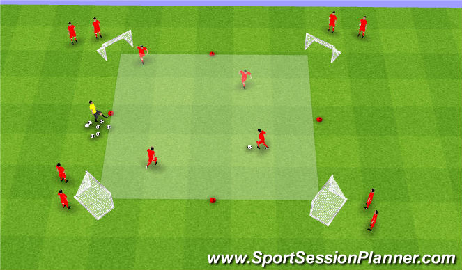 Football/Soccer Session Plan Drill (Colour): Screen 3