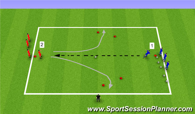 Football/Soccer Session Plan Drill (Colour): Activity 1