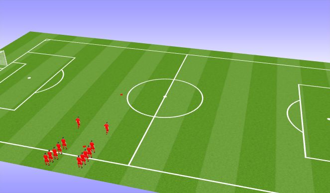 Football/Soccer Session Plan Drill (Colour): Dynamic Stretching