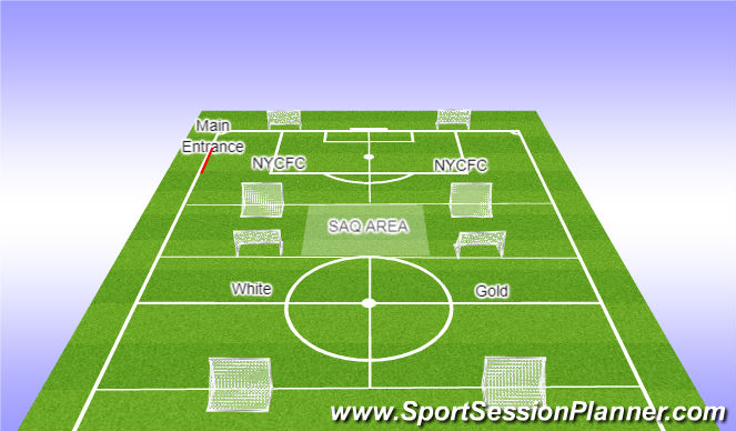 Football/Soccer Session Plan Drill (Colour): Option 2