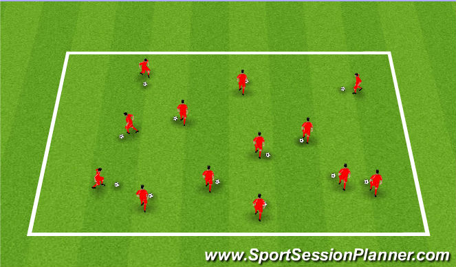 Football/Soccer Session Plan Drill (Colour): KING/QUEEN OF THE RING