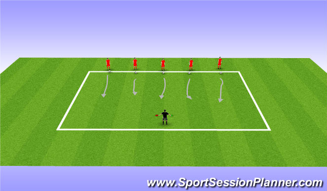 Football/Soccer Session Plan Drill (Colour): Red Light,Green Light