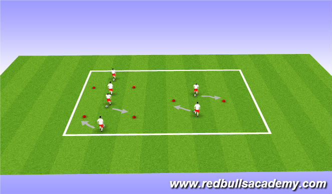 Football/Soccer Session Plan Drill (Colour): Ball Mastery