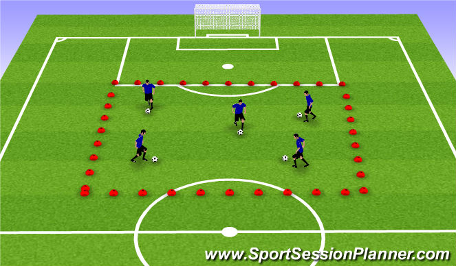 Football/Soccer Session Plan Drill (Colour): Suoer heroes
