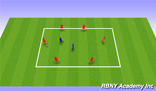 Football/Soccer Session Plan Drill (Colour): Warmup