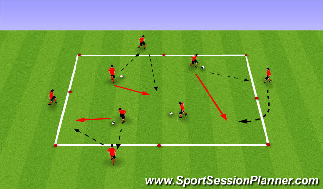 Football/Soccer Session Plan Drill (Colour): Intro