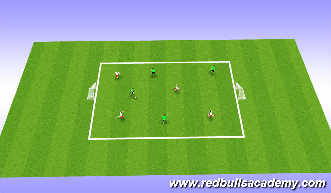 Football/Soccer Session Plan Drill (Colour): Free Play: 4v4
