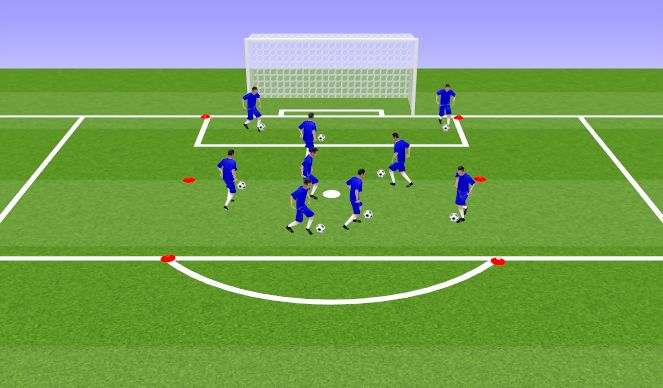 Football/Soccer Session Plan Drill (Colour): Skills