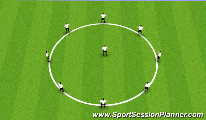 Football/Soccer Session Plan Drill (Colour): Pre Warm Up