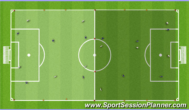 Football/Soccer Session Plan Drill (Colour): SSG's