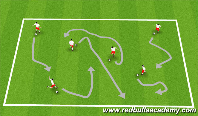 Football/Soccer Session Plan Drill (Colour): Warm Up games