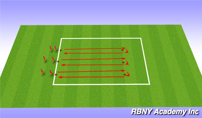 Football/Soccer Session Plan Drill (Colour): Warmup