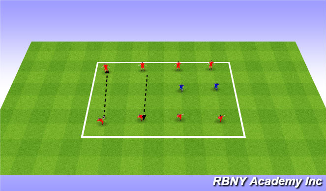 Football/Soccer Session Plan Drill (Colour): Warm Up