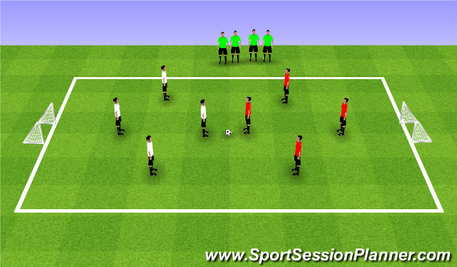 Football/Soccer Session Plan Drill (Colour): Scrimmage