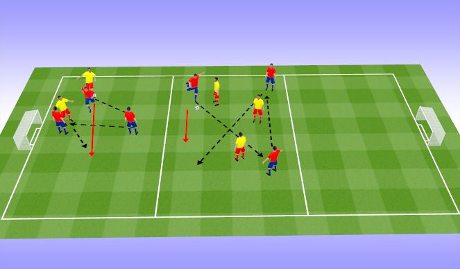 Football/Soccer Session Plan Drill (Colour): Screen 1