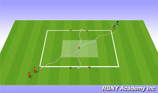 Football/Soccer Session Plan Drill (Colour): Pull Back