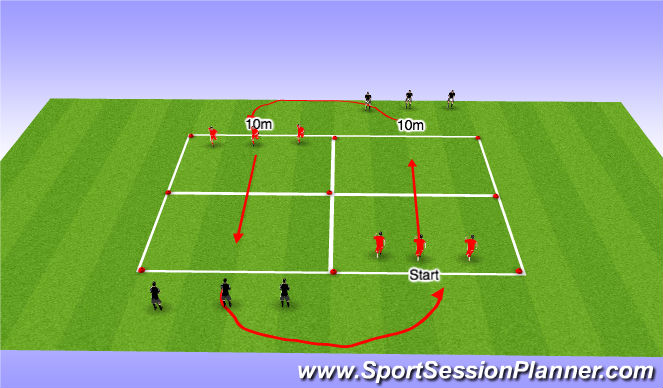 Football/Soccer Session Plan Drill (Colour): Screen 1