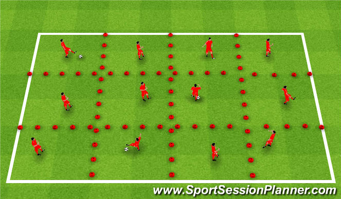 Football/Soccer Session Plan Drill (Colour): Screen 1