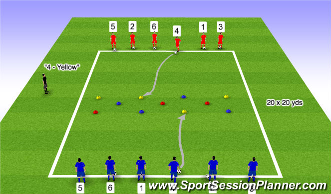 Football/Soccer Session Plan Drill (Colour): RWTB #5
