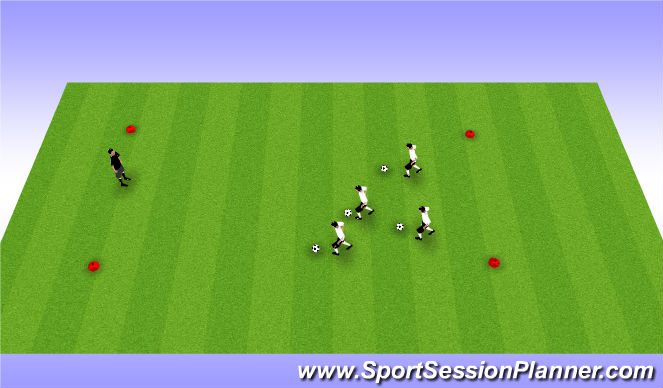 Football/Soccer Session Plan Drill (Colour): Red Light/Green Light