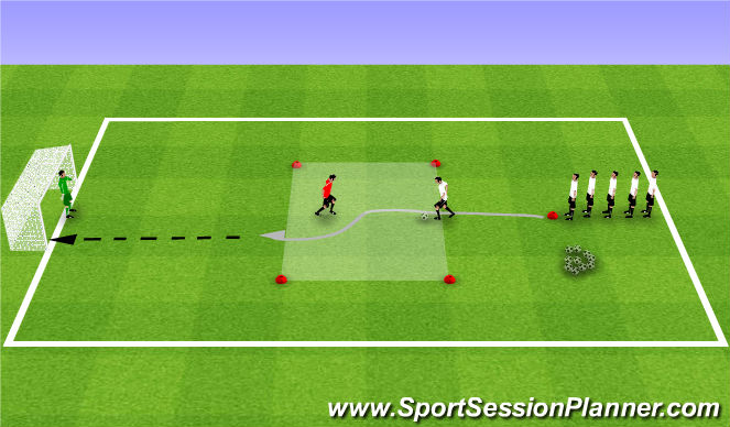 Football/Soccer Session Plan Drill (Colour): Screen 1