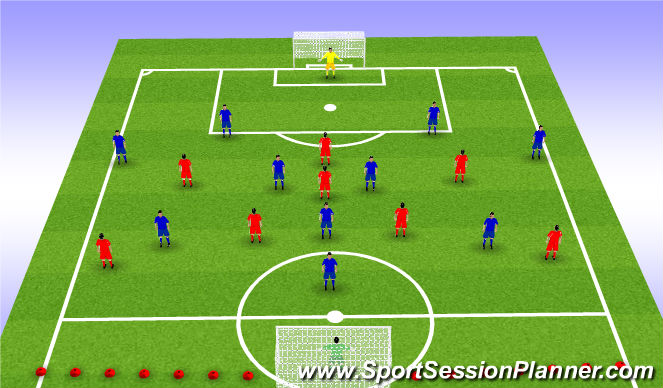 Football/Soccer Session Plan Drill (Colour): game training