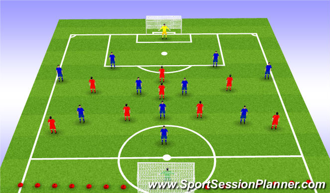 Football/Soccer Session Plan Drill (Colour): training game