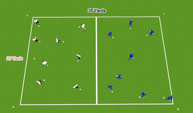 Football/Soccer Session Plan Drill (Colour): Dribble Master