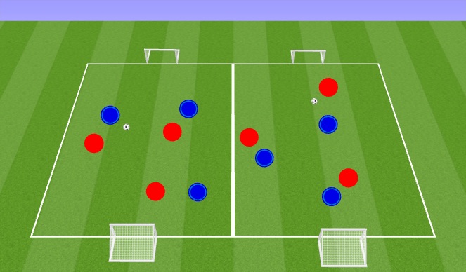 Football/Soccer Session Plan Drill (Colour): Pre Training