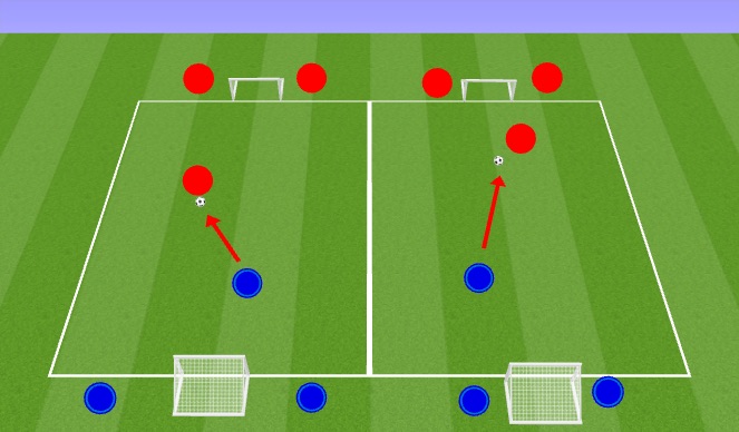 Football/Soccer Session Plan Drill (Colour): Practice