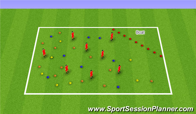 Football/Soccer Session Plan Drill (Colour): Screen 1