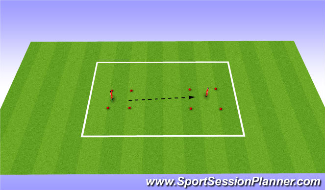 Football/Soccer Session Plan Drill (Colour): Passing boxes