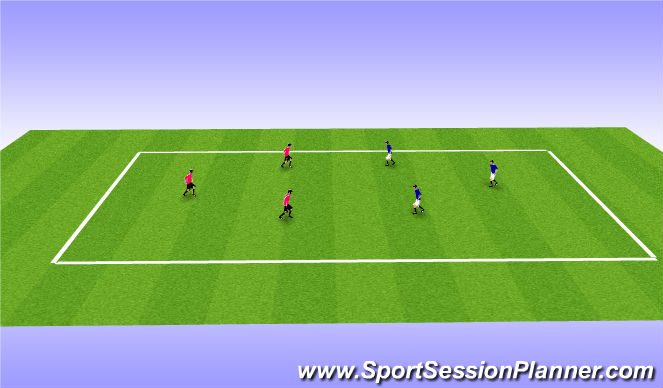 Football/Soccer Session Plan Drill (Colour): SSG