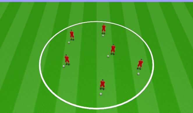 Football/Soccer Session Plan Drill (Colour): Ball Manipulation