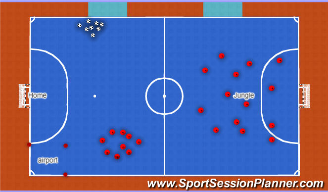 Futsal Session Plan Drill (Colour): Session Overview
