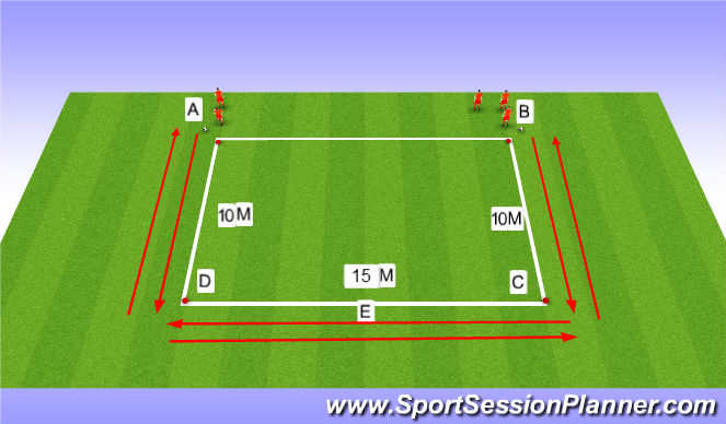 Football/Soccer Session Plan Drill (Colour): Mini Skill