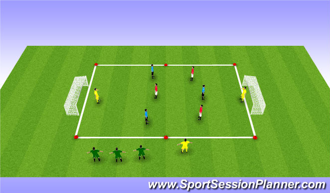 Football/Soccer Session Plan Drill (Colour): Exp. SSG